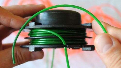 How To Charge Fishing Line To A Lawn Mower