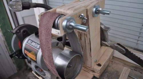 how to make a sander for wood from an angle grinder