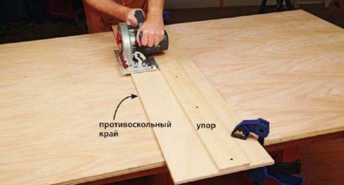 how to work with a hand-held circular saw