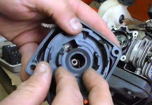 how to assemble a lawn mowers starter