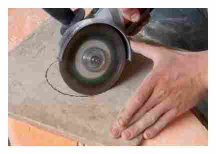 angle, grinder, chipping, ceramic, tiles