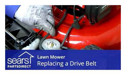 correctly, lawn, mower, belt