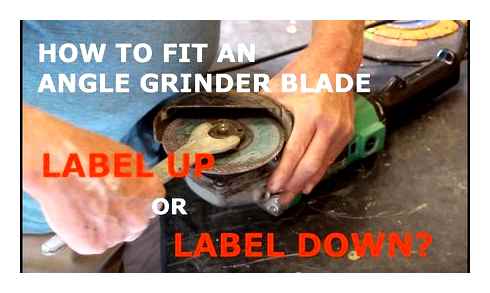 correctly, install, angle, grinder