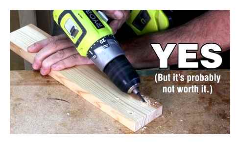 make, hole, wood, drill