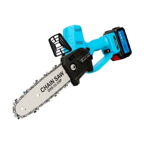 electric, chainsaw, chain, getting