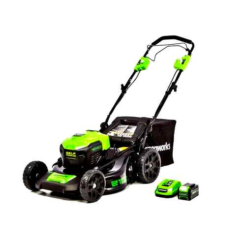 electric, lawn, mower, stopped