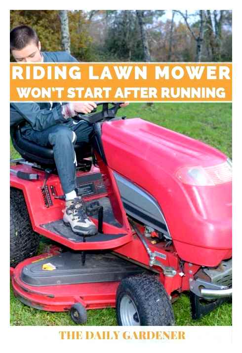troubleshoot, riding, lawn, mower