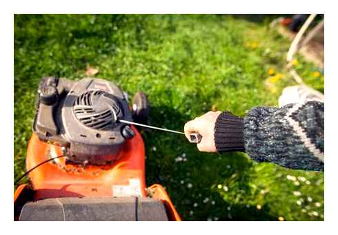 lawn, mower, pull, cord, catching