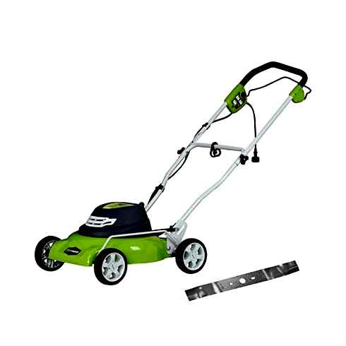 greenworks, corded, electric, lawn, mower