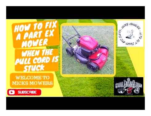 troubleshoot, lawn, mower, pull, string
