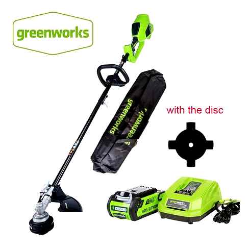 greenworks, cordless, brush, cutter, garden, tools