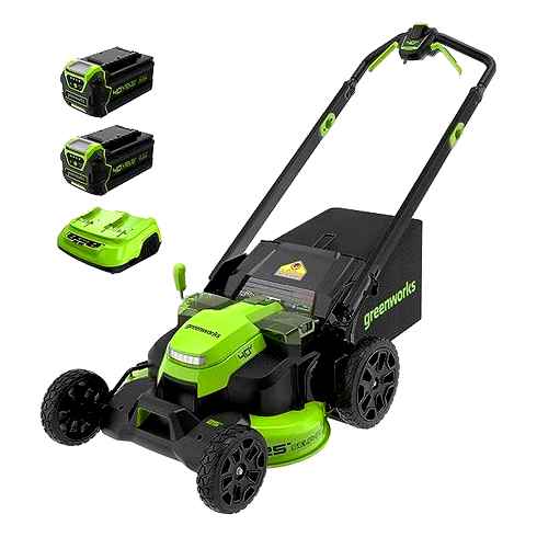 greenworks, mower, stopped, electric