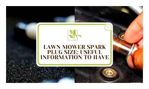 lawn, mower, spark, plug, size